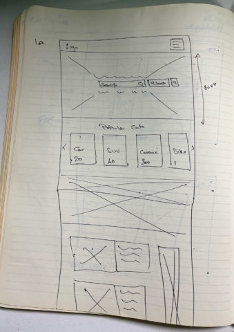 Hobbigator - Wireframe