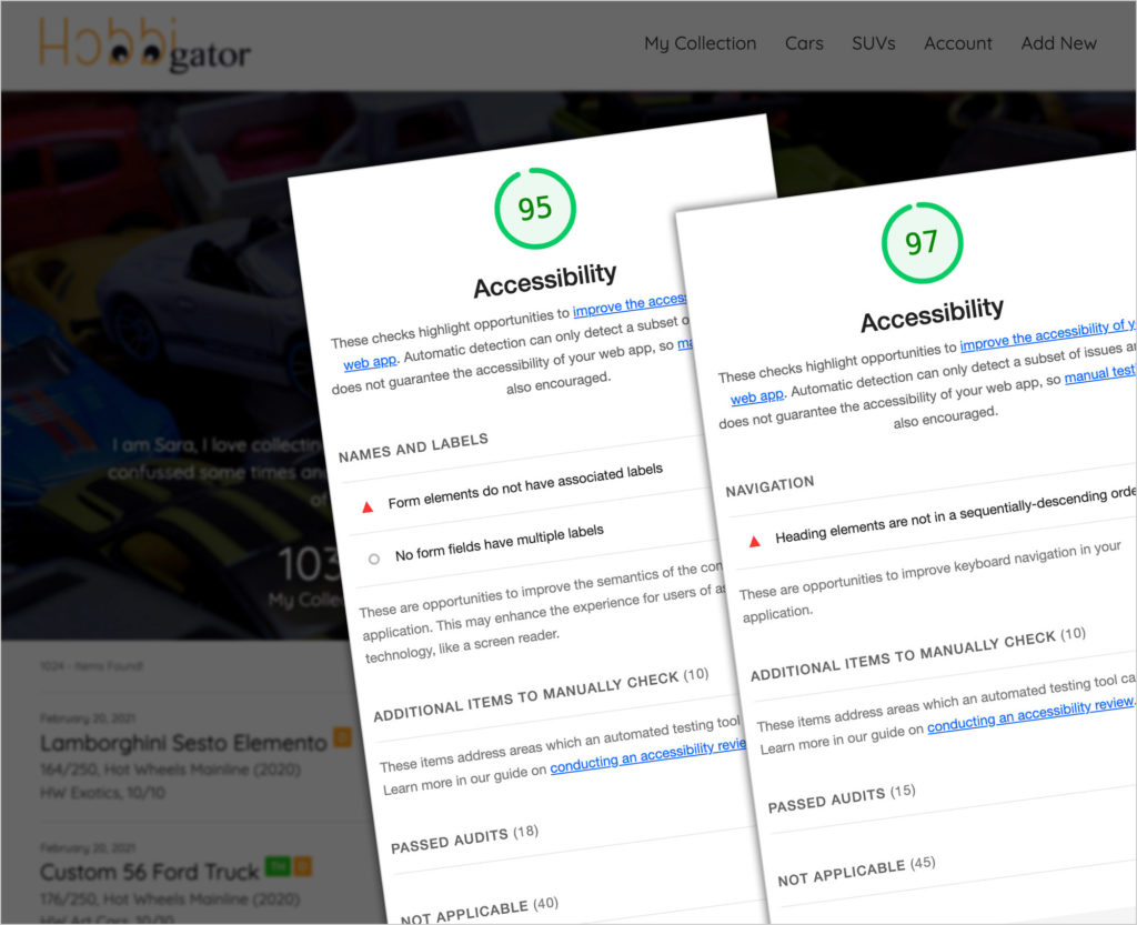 Hobbigator - Accessibility Report